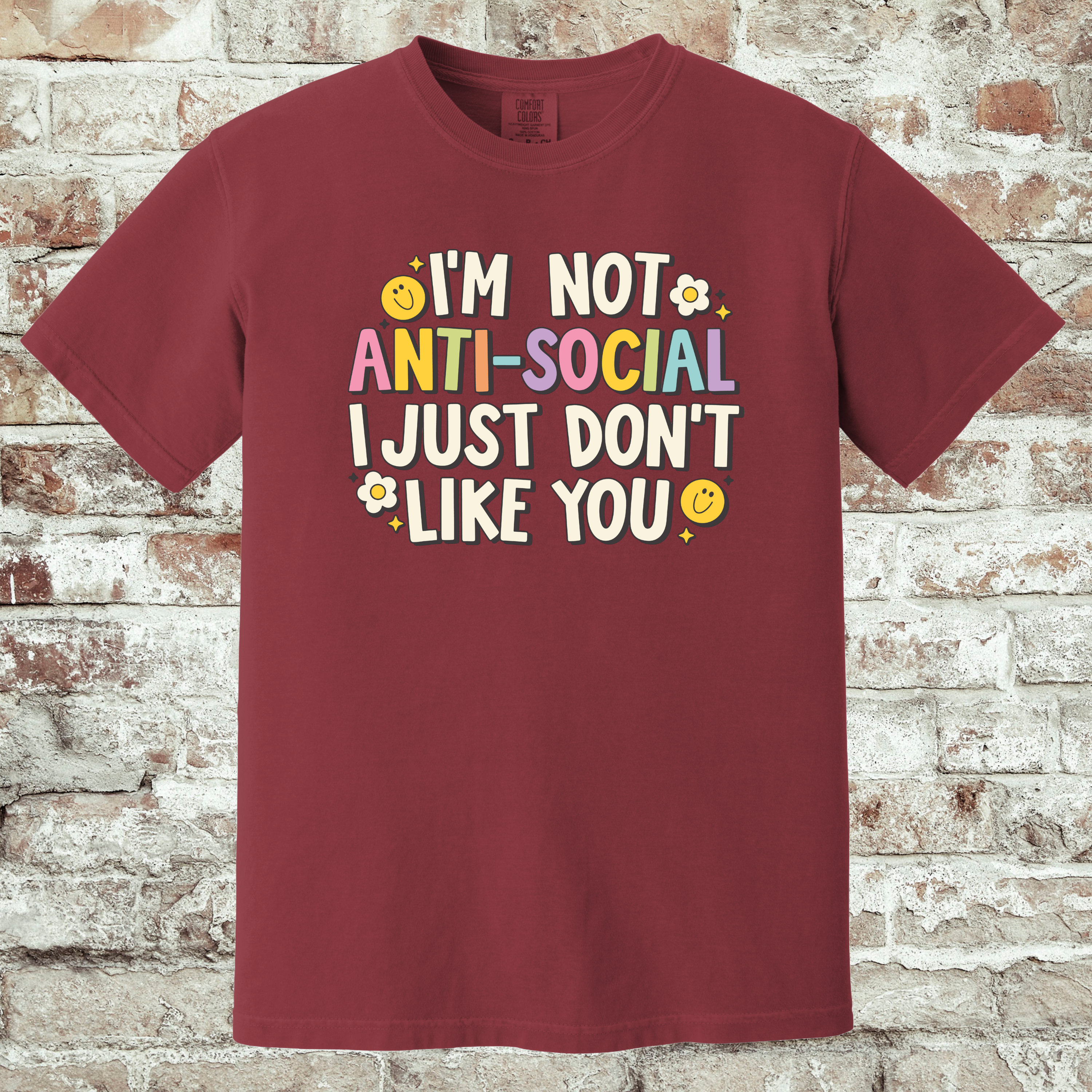 'I'M NOT ANTISOCIAL, I JUST DON'T LIKE YOU' - Unisex Tee - Wear Your Feelings!