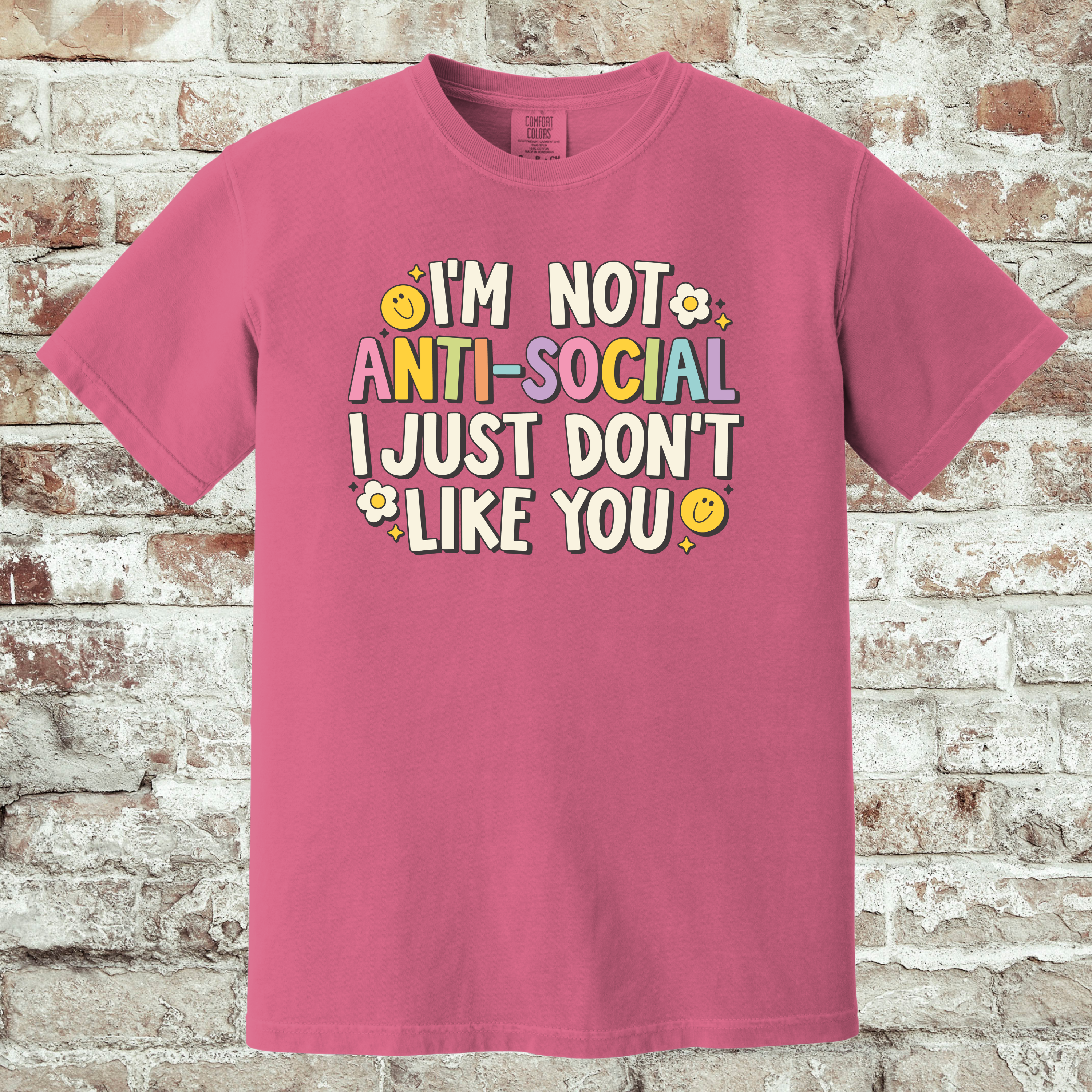 'I'M NOT ANTISOCIAL, I JUST DON'T LIKE YOU' - Unisex Tee - Wear Your Feelings!