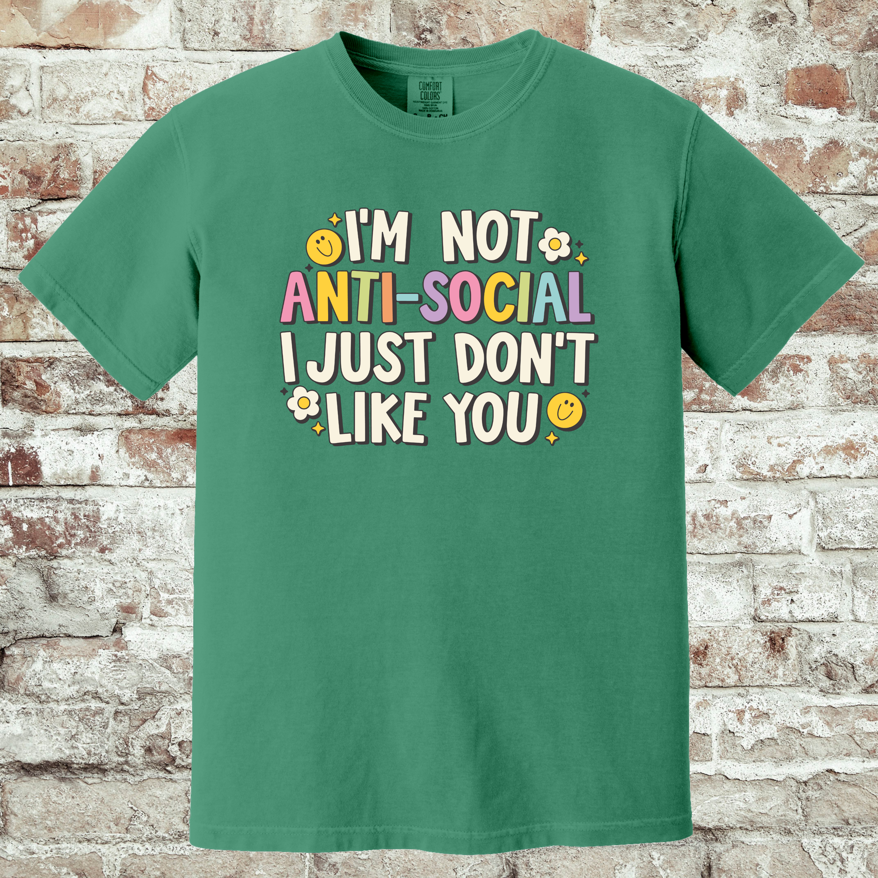 'I'M NOT ANTISOCIAL, I JUST DON'T LIKE YOU' - Unisex Tee - Wear Your Feelings!