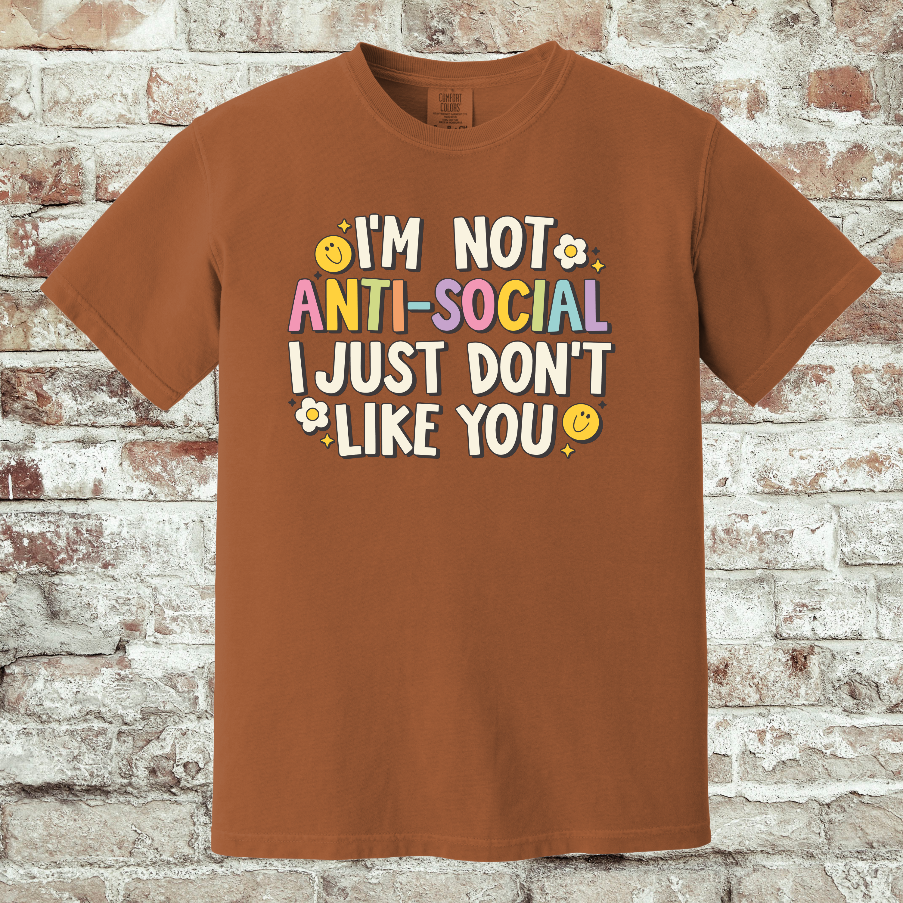 'I'M NOT ANTISOCIAL, I JUST DON'T LIKE YOU' - Unisex Tee - Wear Your Feelings!