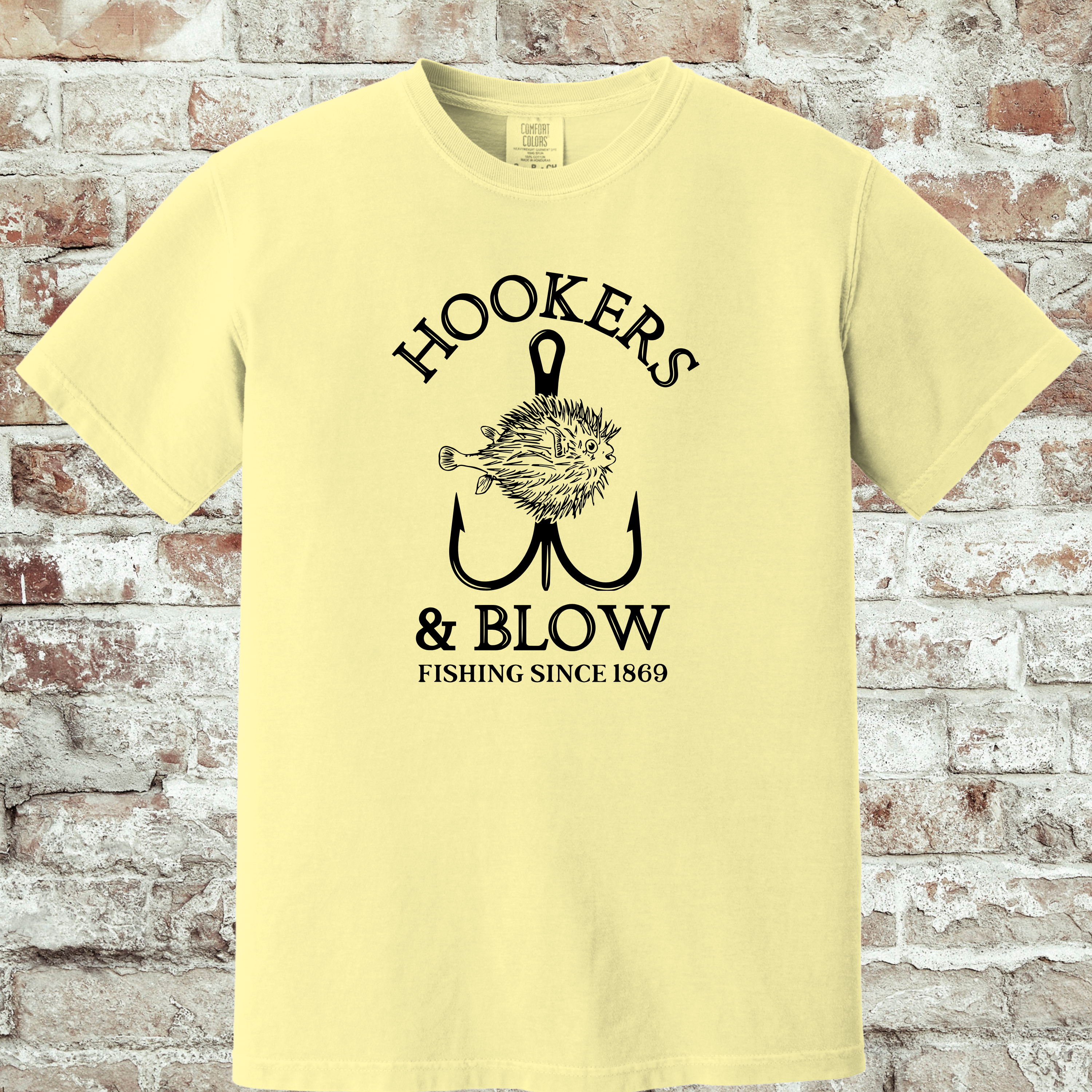 'HOOKER & BLOW-FISHING SINCE 1869' - Unisex T-Shirt
