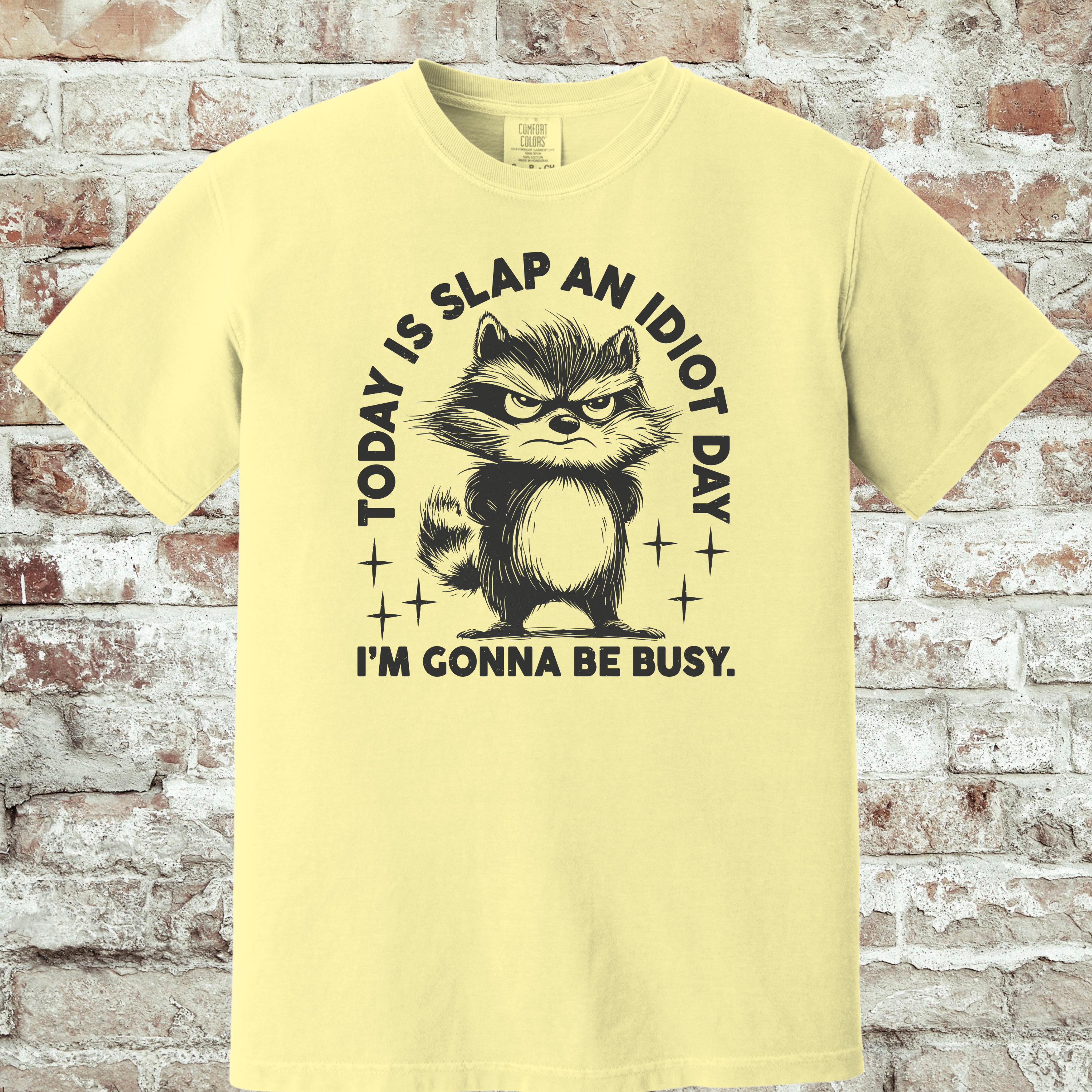'TODAY IS SLAP AN IDIOT DAY. I'M GONNA BE BUSY.' - Unisex T-Shirt