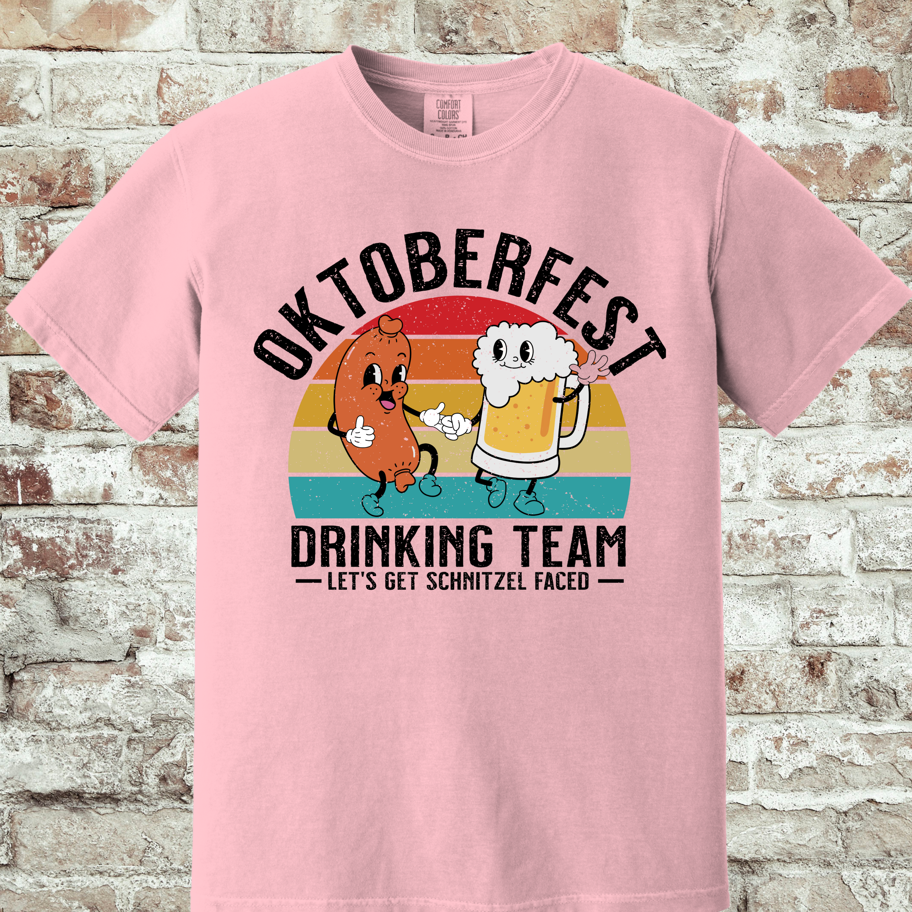 'OKTOBERFEST DRINKING TEAM--LET'S GET SCHNITZEL FACED' - Unisex T-Shirt
