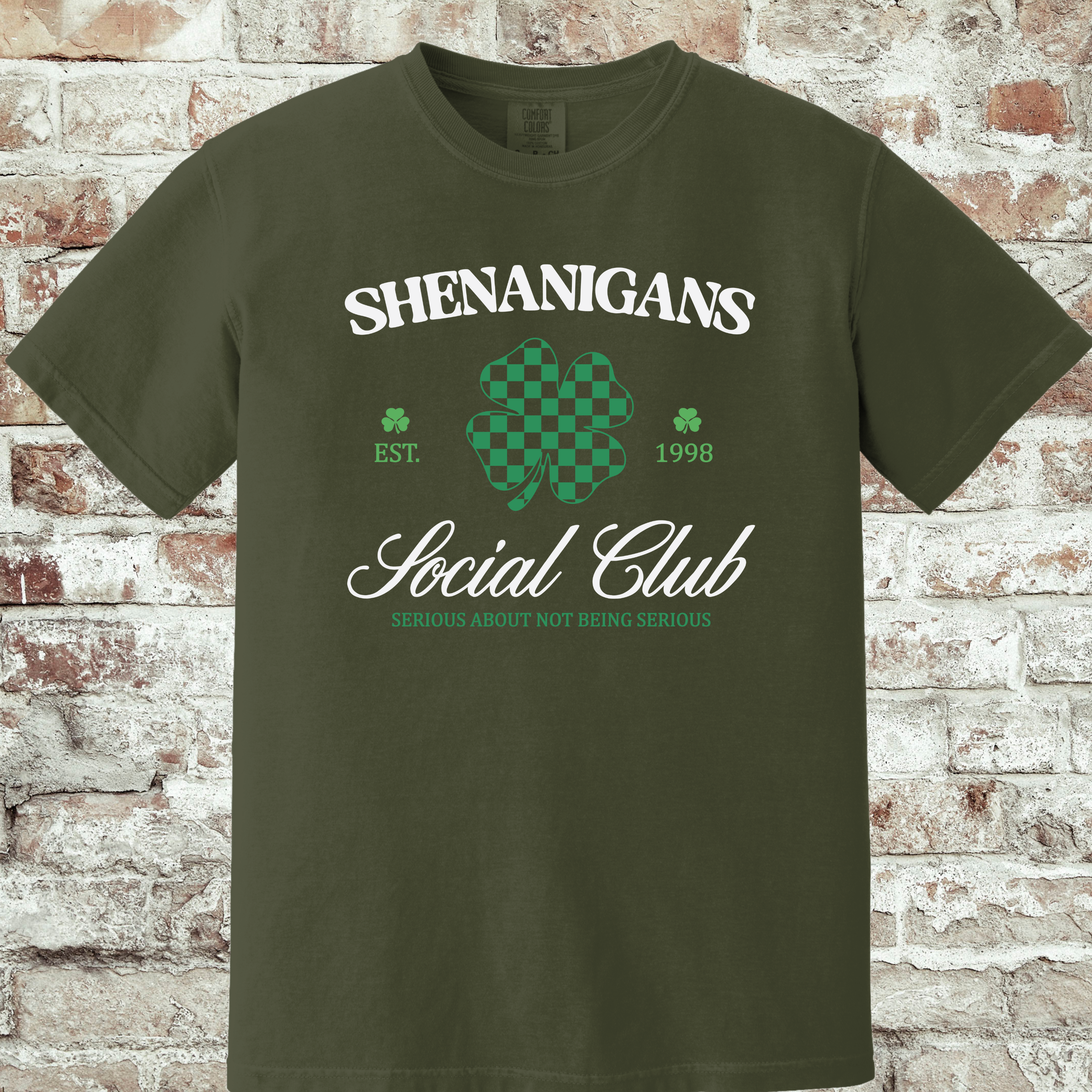 'SHENANIGANS SOCIAL CLUB - SERIOUS ABOUT NOTHING SERIOUS' - Unisex T-Shirt