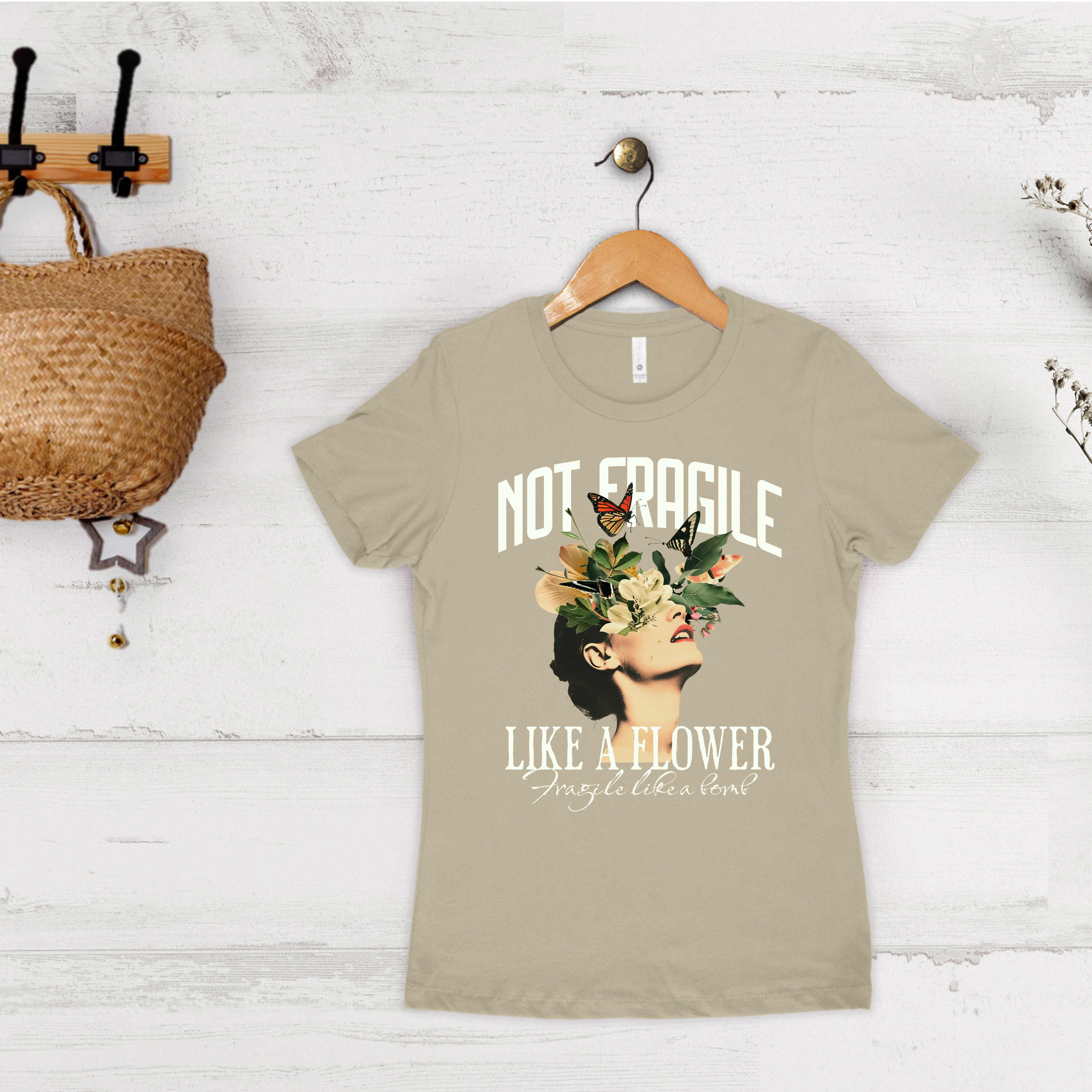 'NOT FRAGILE LIKE A FLOWER, FRAGILE LIKE A BOMB' - Women's Boyfriend Tee