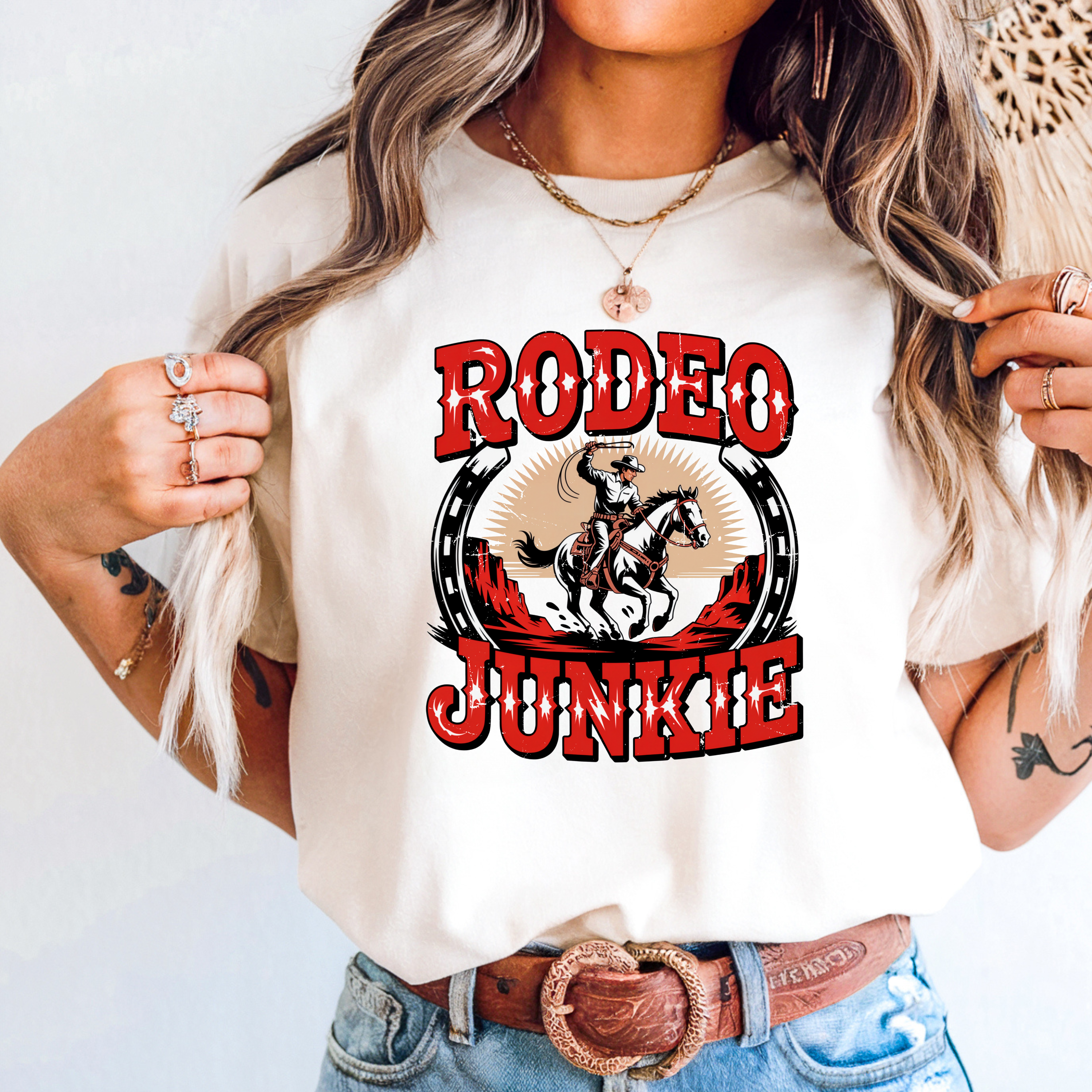 'RODEO JUNKIE' - Unisex T-Shirt For Rodeo Junkies Only
