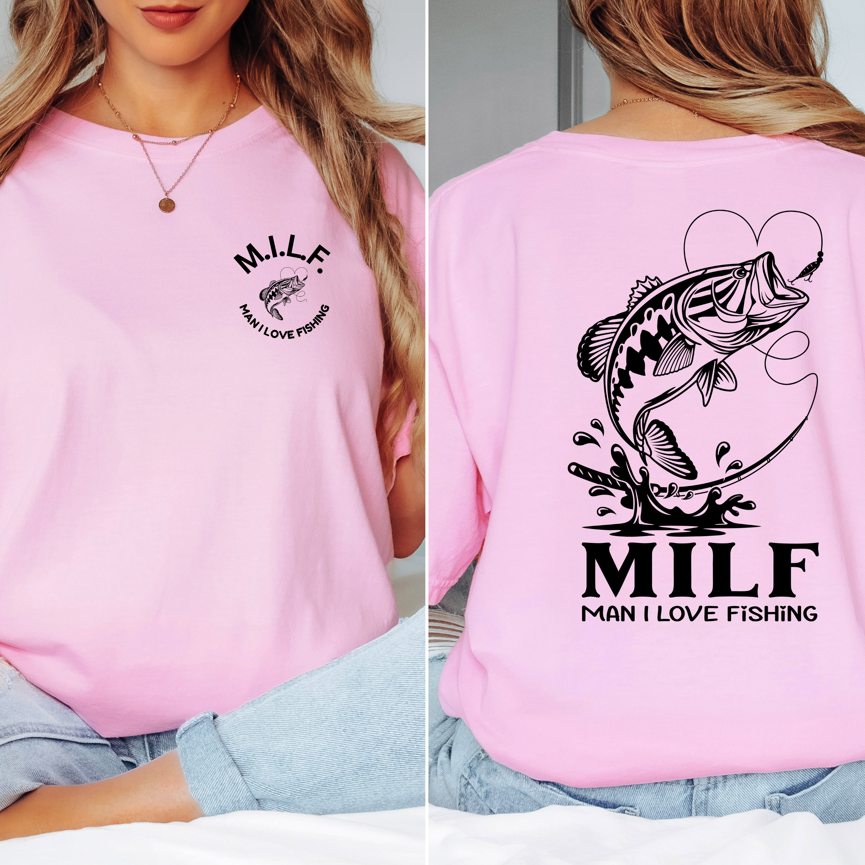 'MILF-MAN I LOVE FISHING' - Unisex T-Shirt