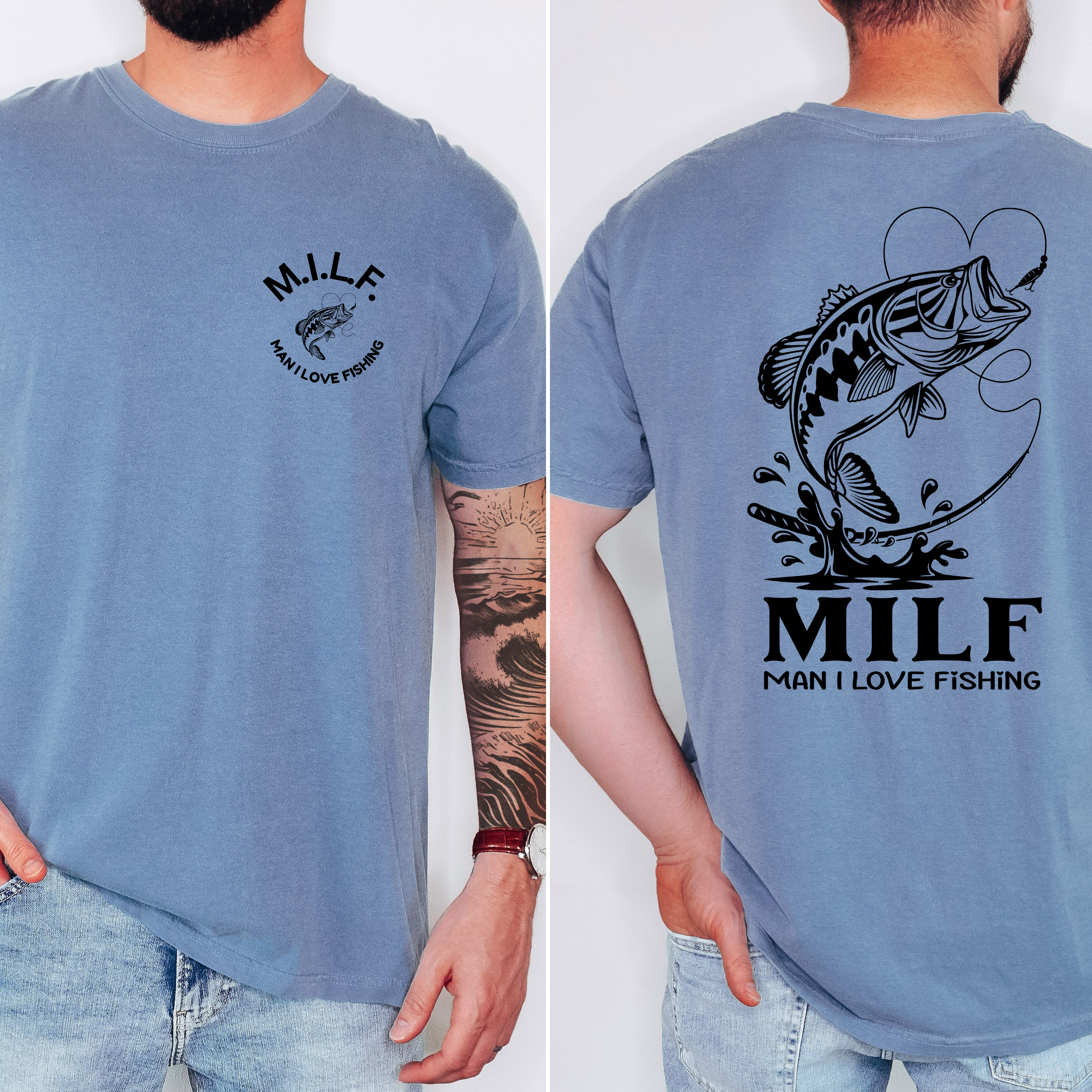 'MILF-MAN I LOVE FISHING' - Unisex T-Shirt