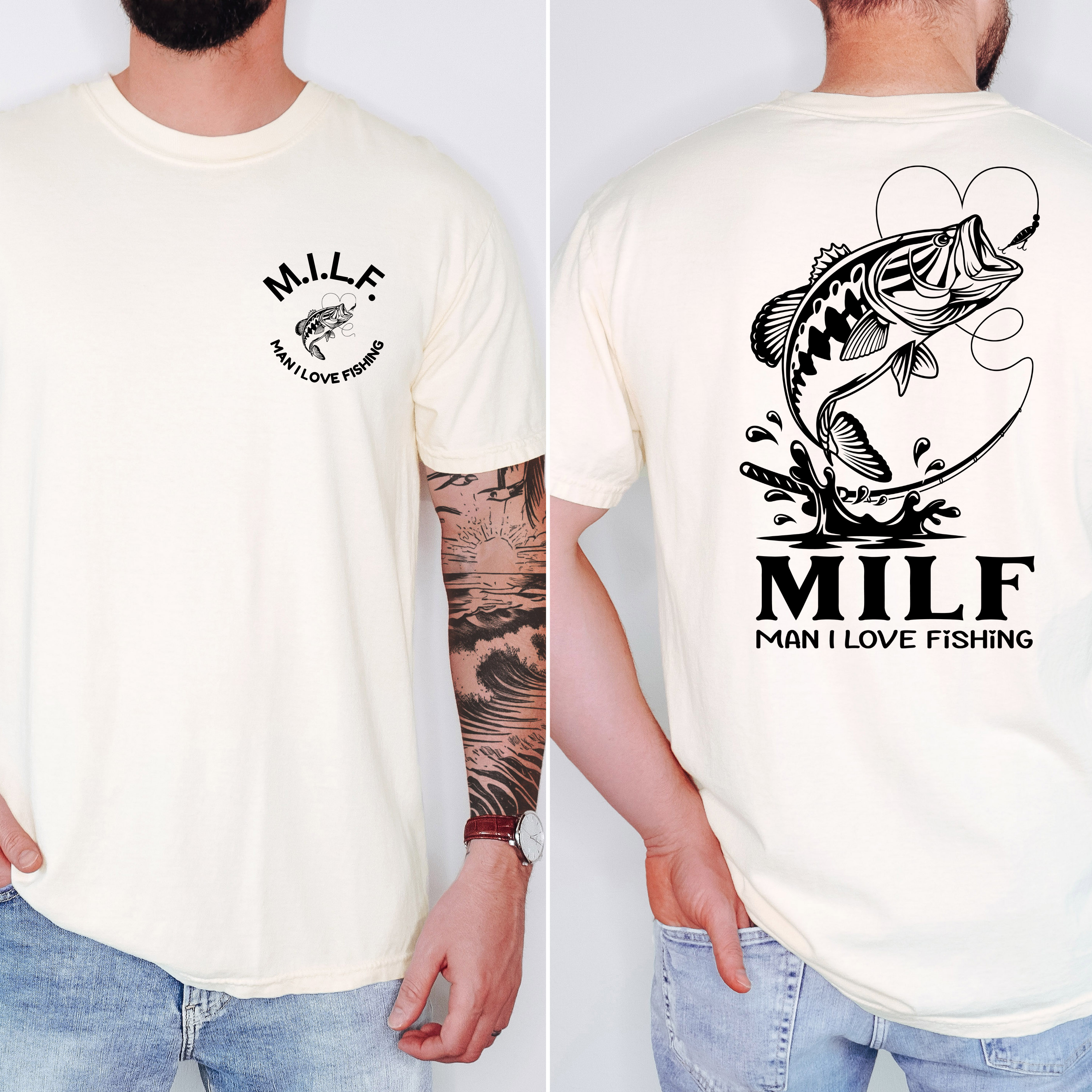 'MILF-MAN I LOVE FISHING' - Unisex T-Shirt