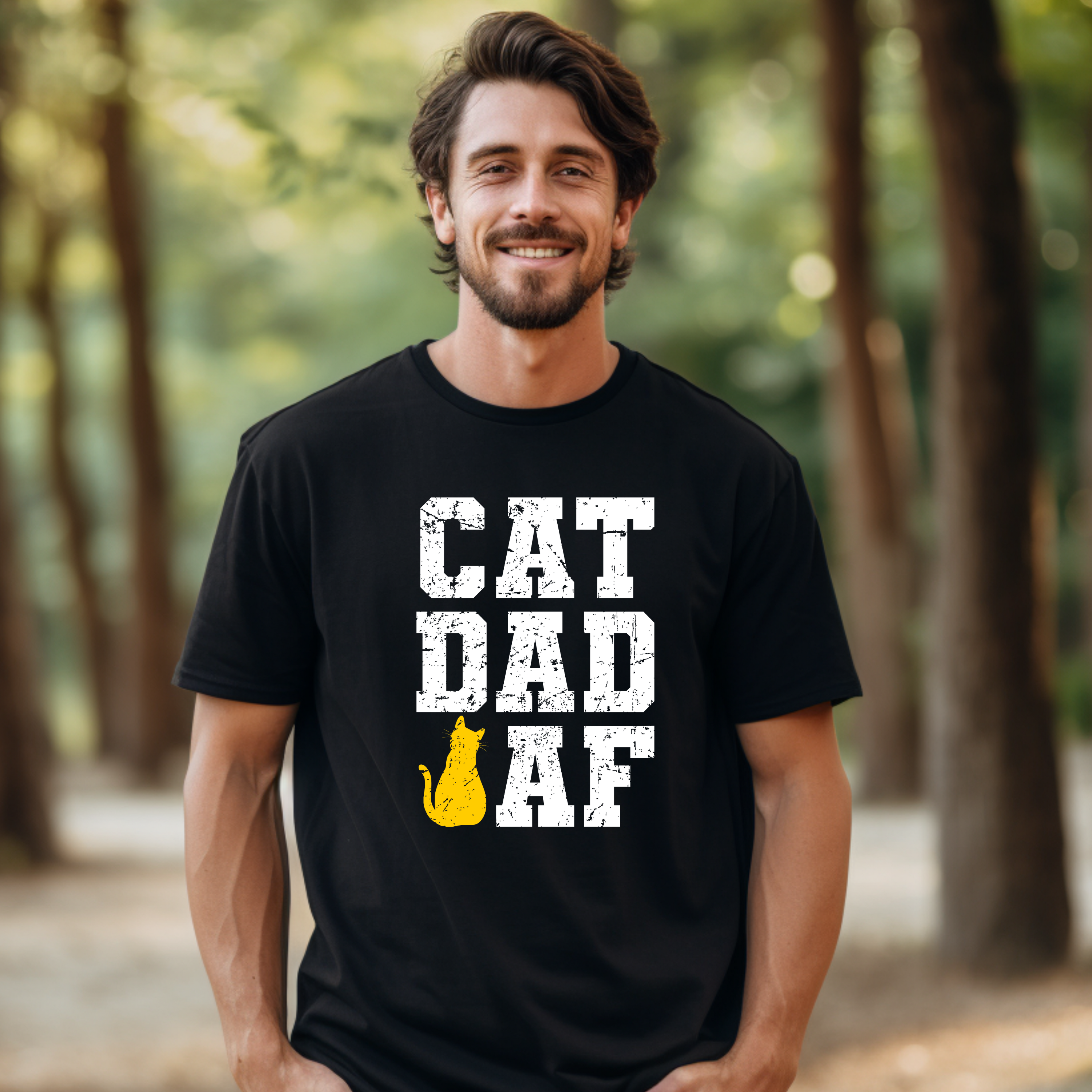 'CAT DAD AF' - Unisex T-Shirt