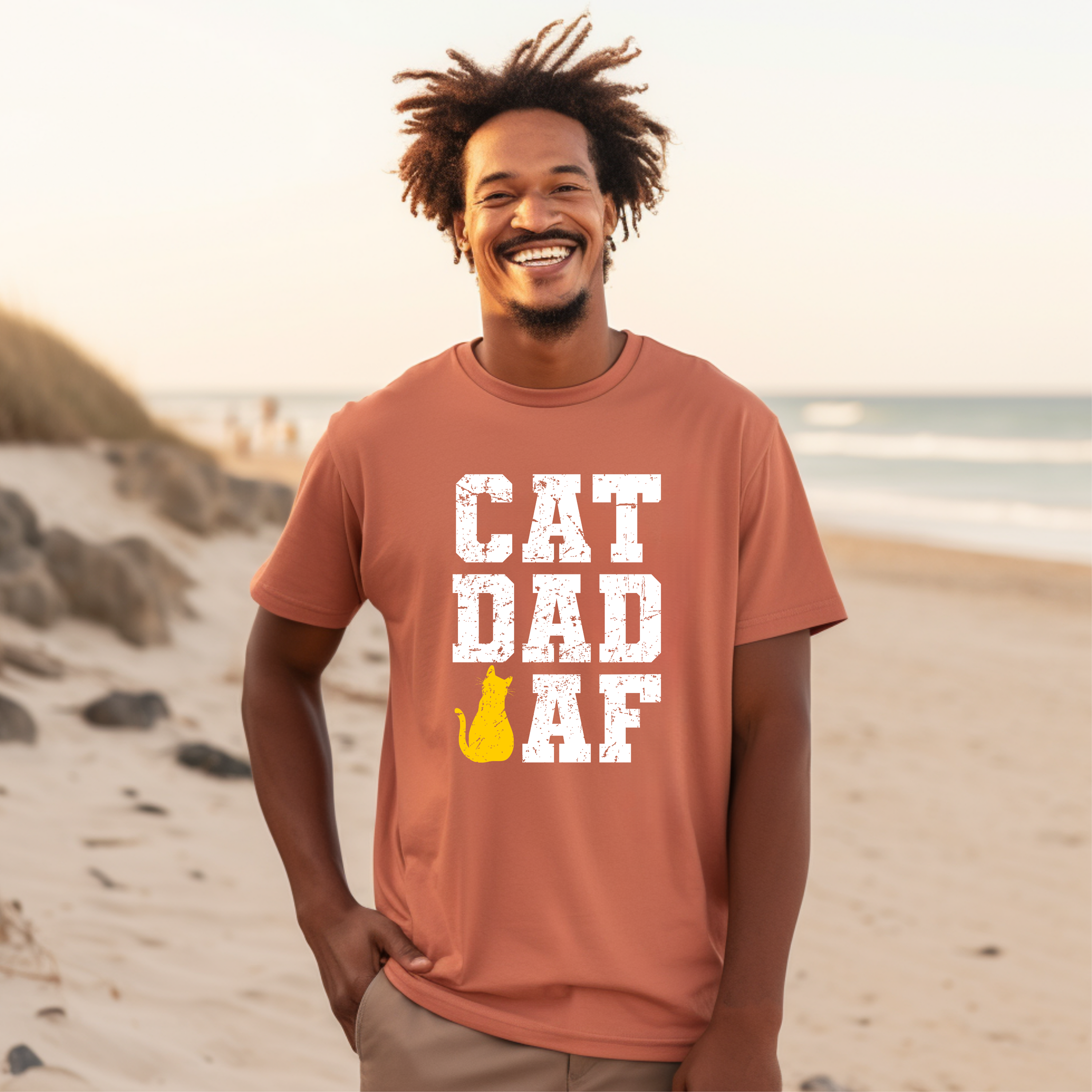 'CAT DAD AF' - Unisex T-Shirt