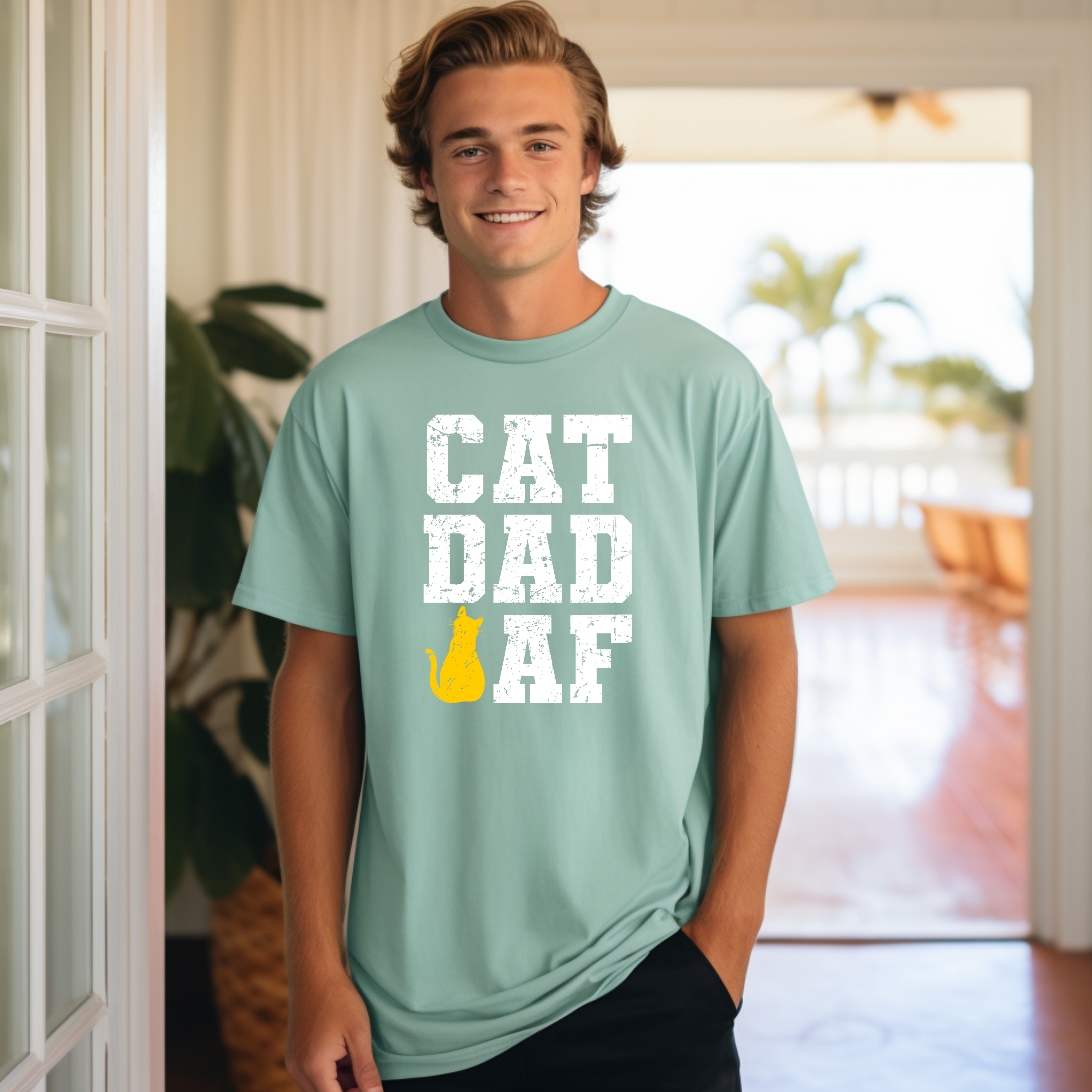 'CAT DAD AF' - Unisex T-Shirt