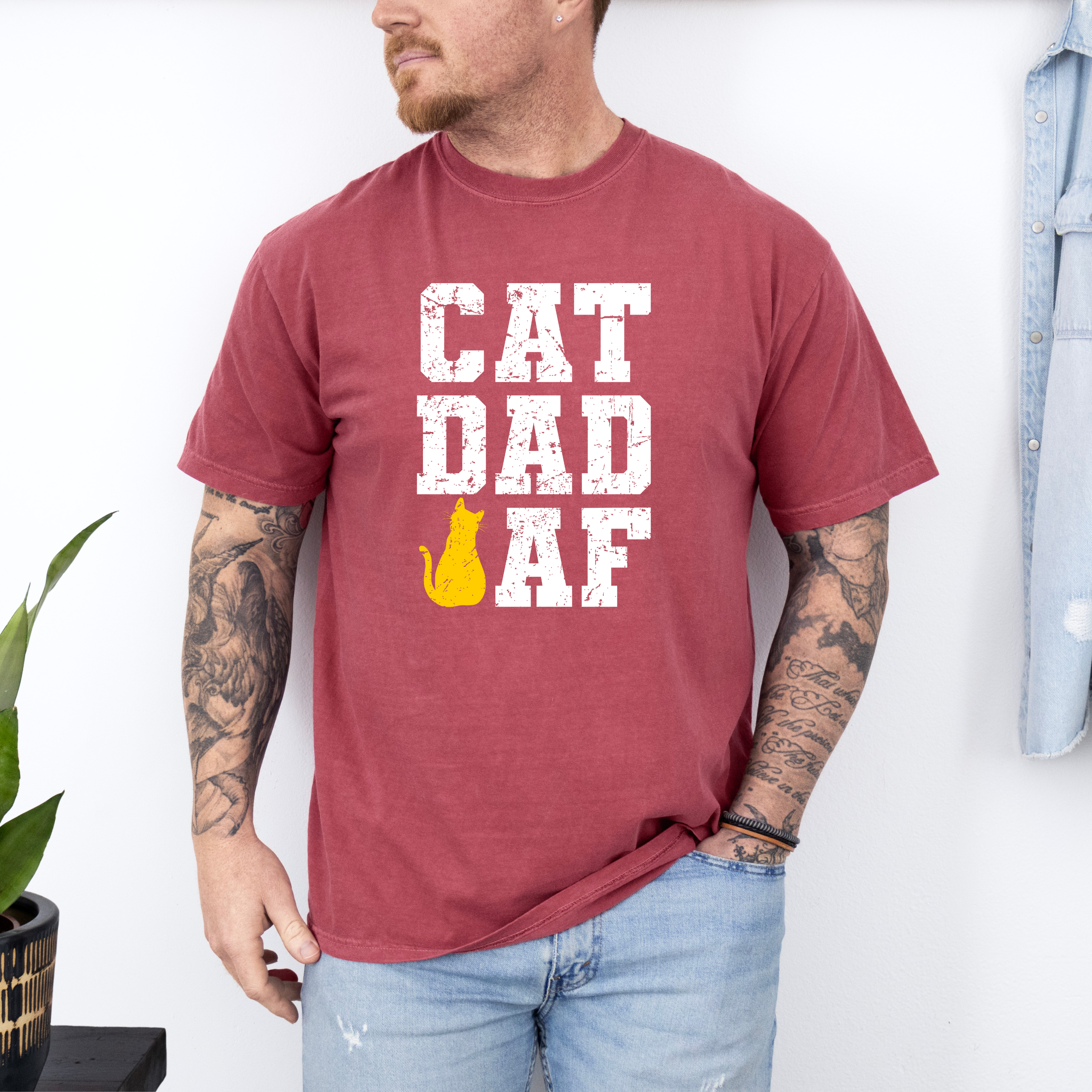 'CAT DAD AF' - Unisex T-Shirt