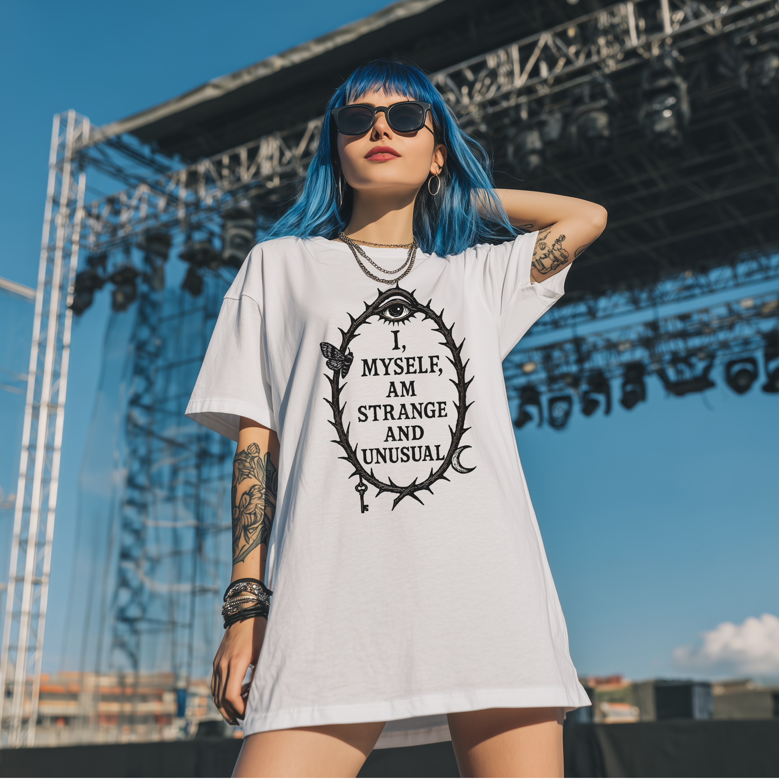 'I MYSELF AM STRANGE AND UNUSUAL' - Unisex Alt T-Shirt