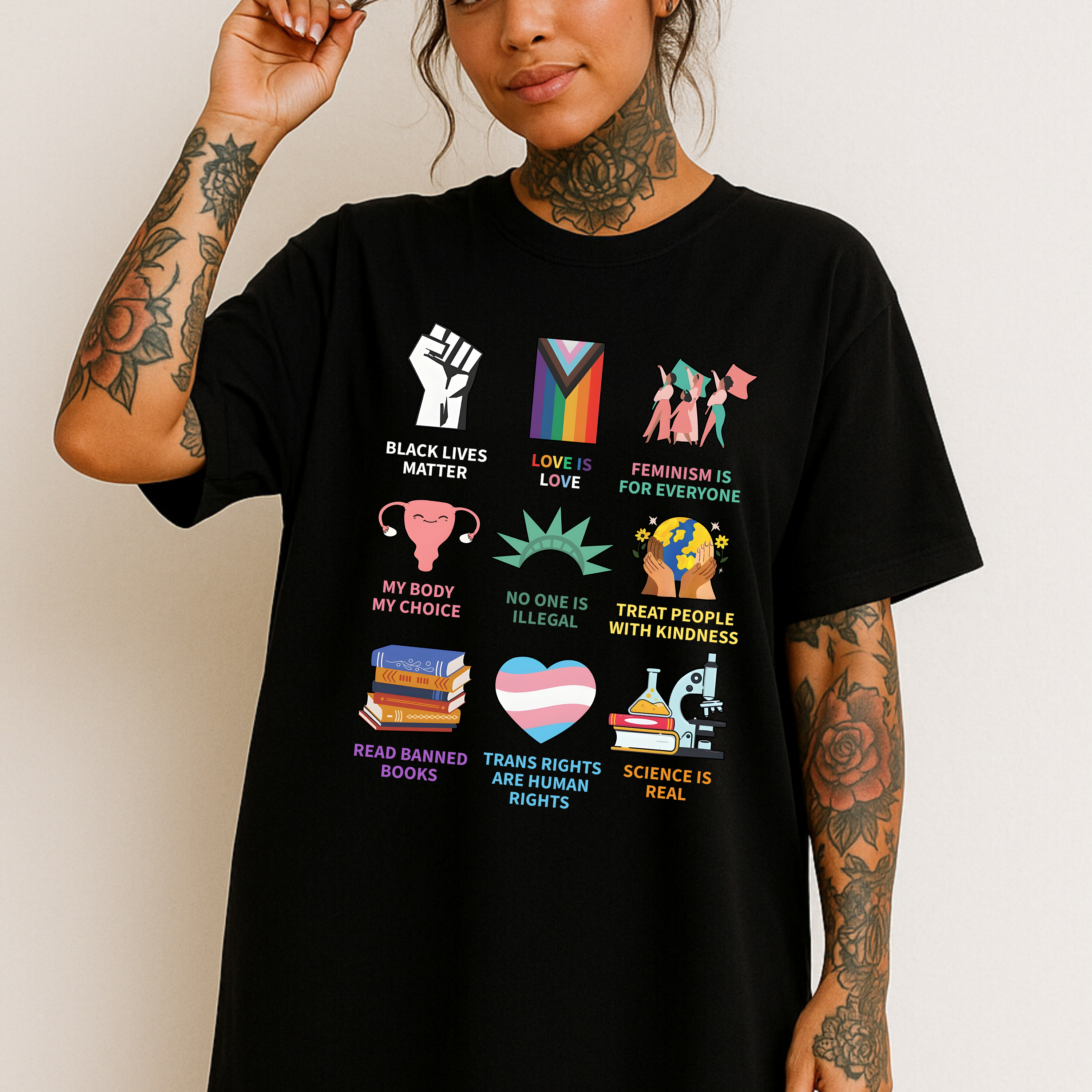 'LOVE,PRIDE,EQUALITY' - Unisex T-Shirt