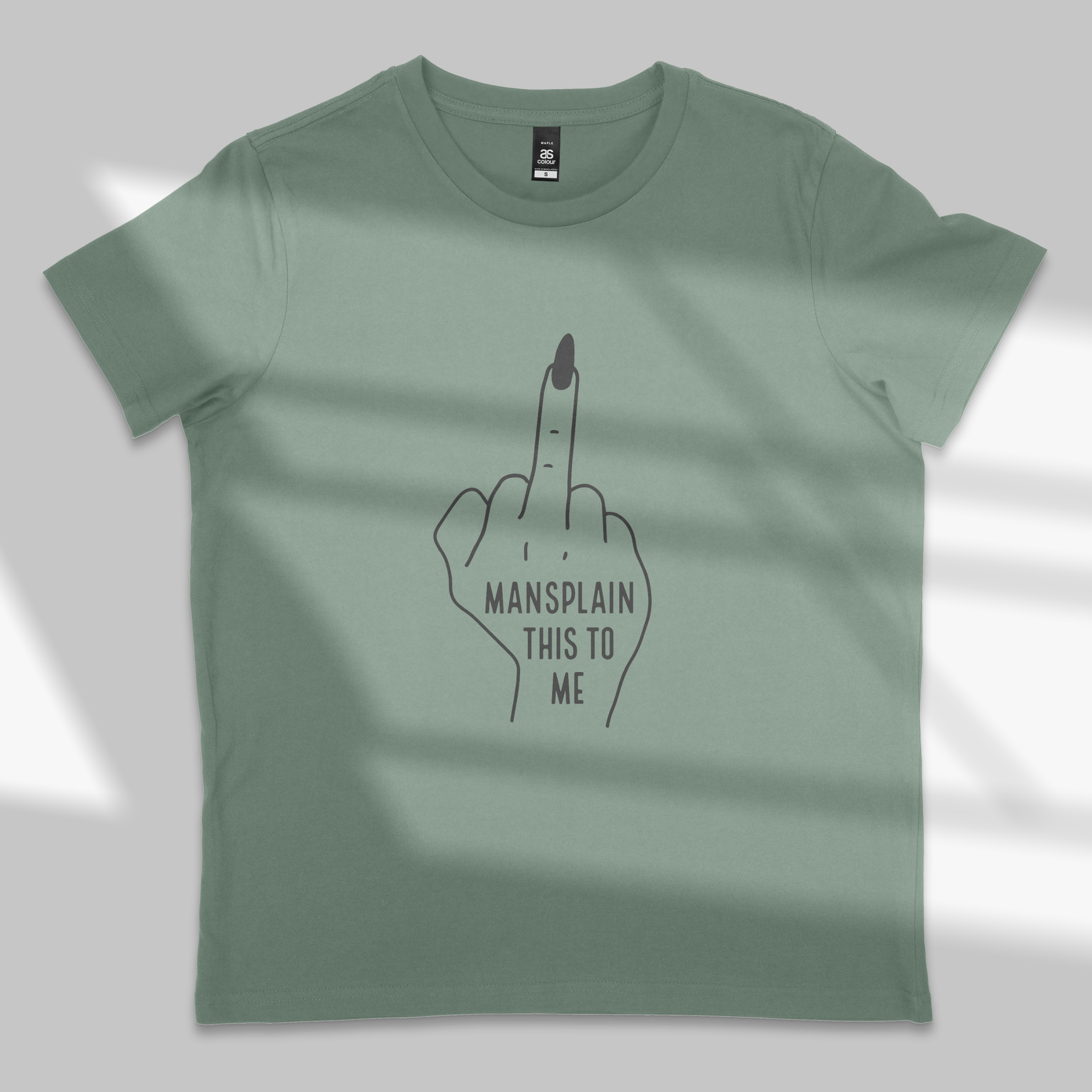 'MANSPLAIN THIS' - Women's Maple T-Sshirt From Next Level