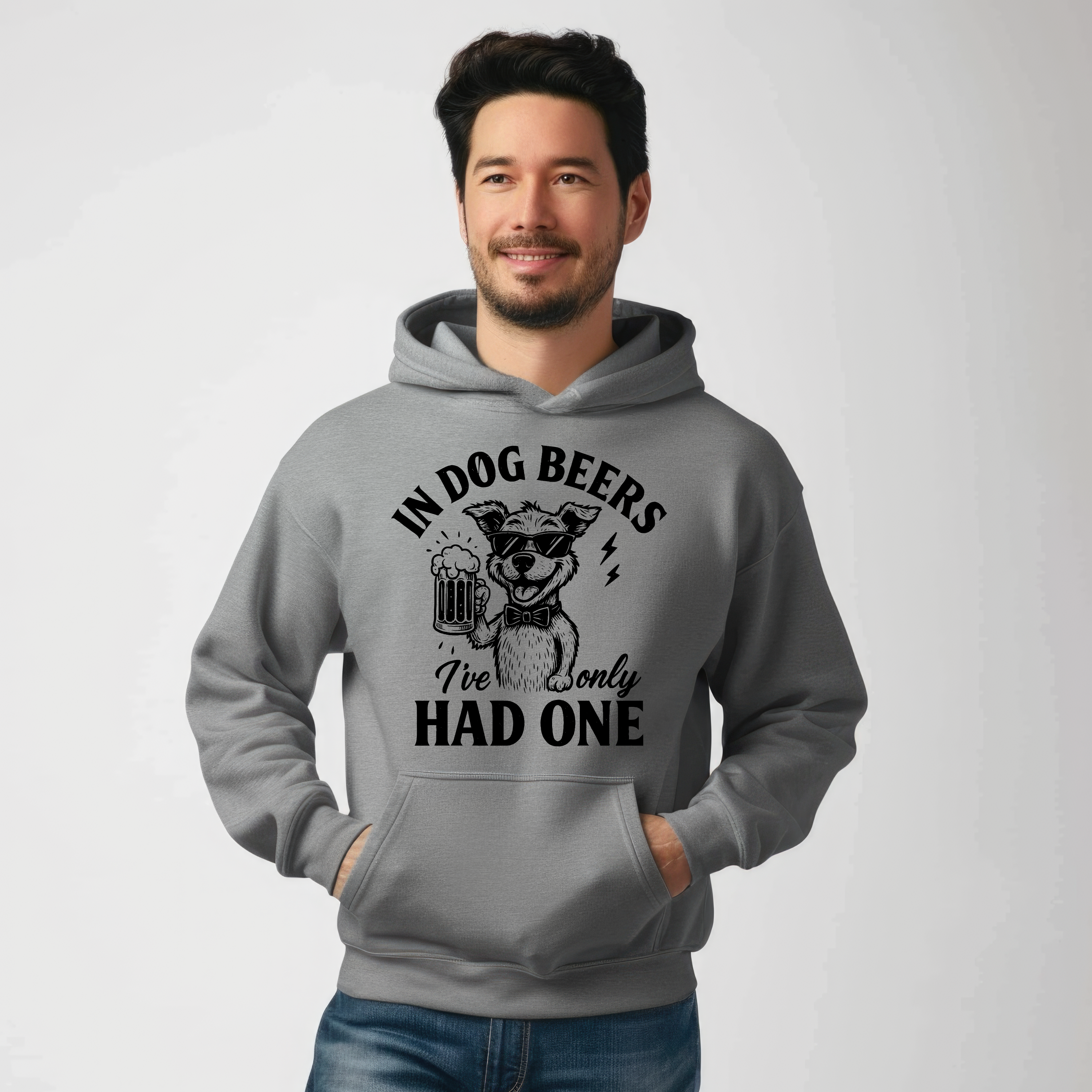 'IN DOG BEERS I'VE ONLY HAD ONE' - Unisex Hoodie From Gildan