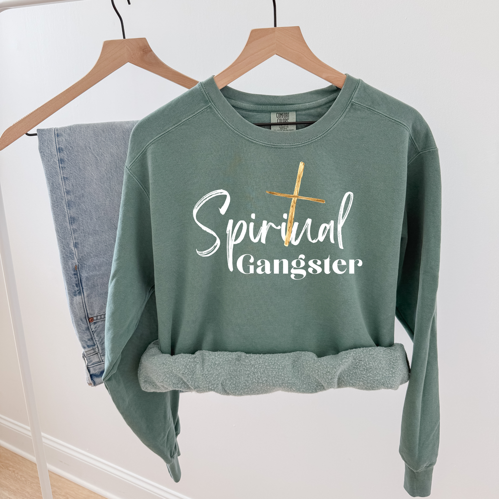 'SPIRITUAL GANGSTER' - Unisex Heavyweight Sweatshirt By Comfort Colors