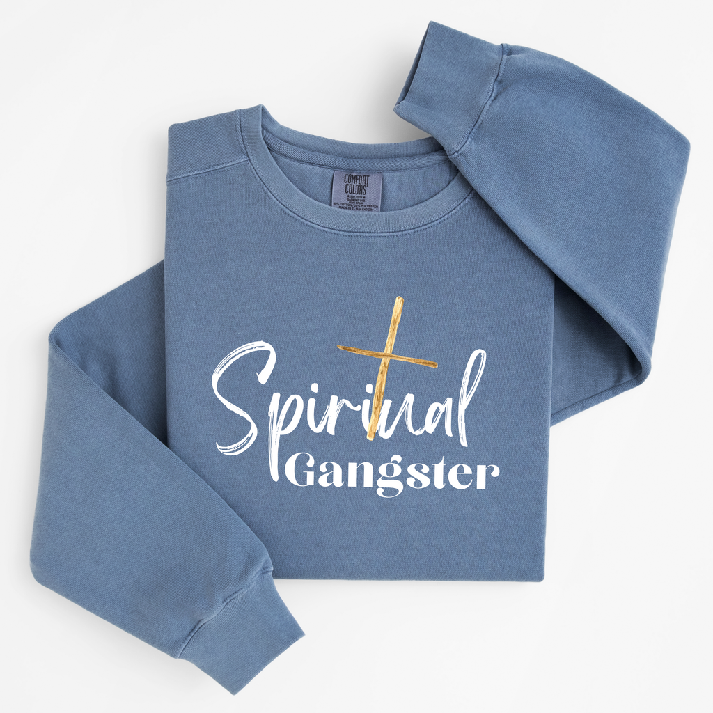 'SPIRITUAL GANGSTER' - Unisex Heavyweight Sweatshirt By Comfort Colors