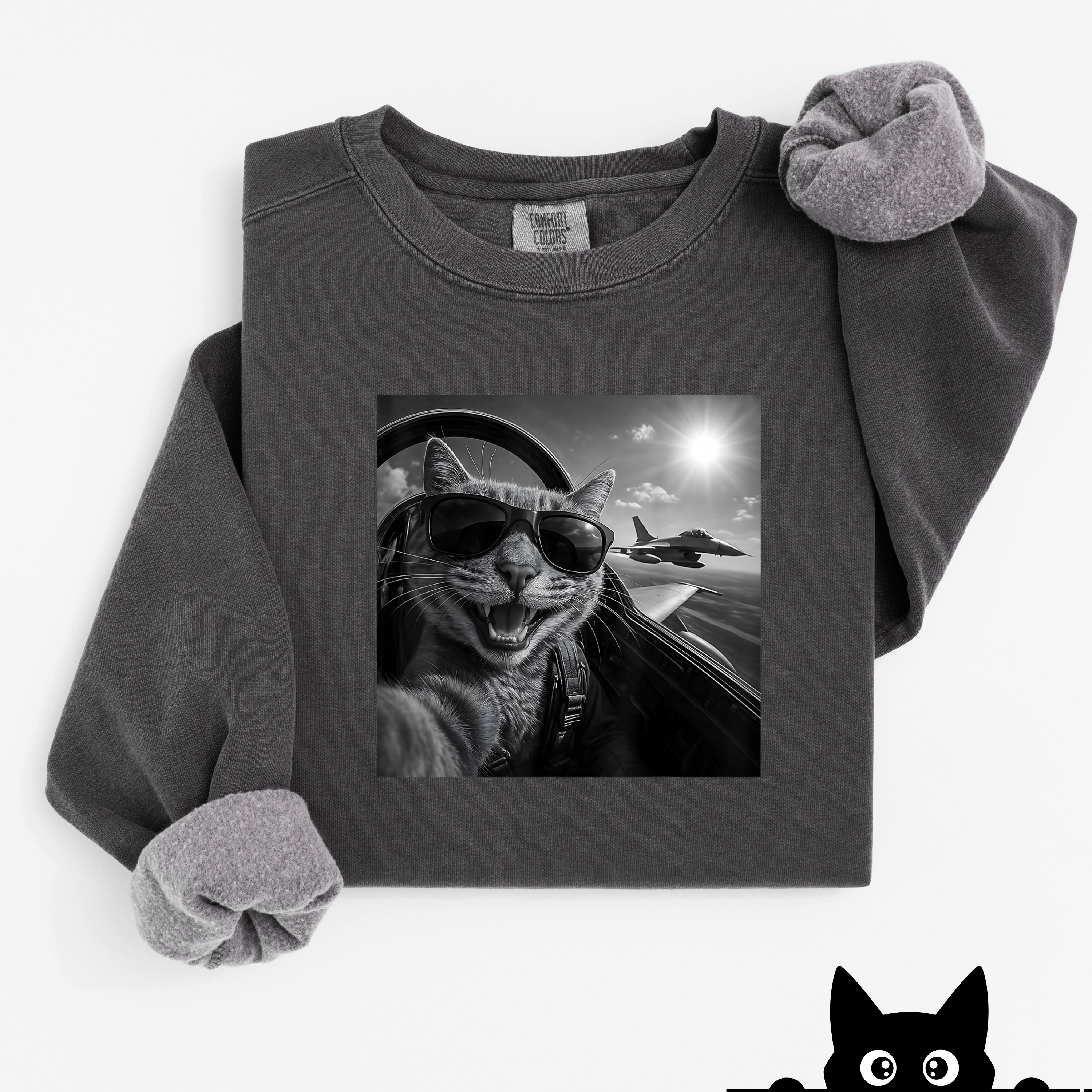 'TOP GUN MEOWVERICK' - Unisex Comfort Colors Sweatshirt