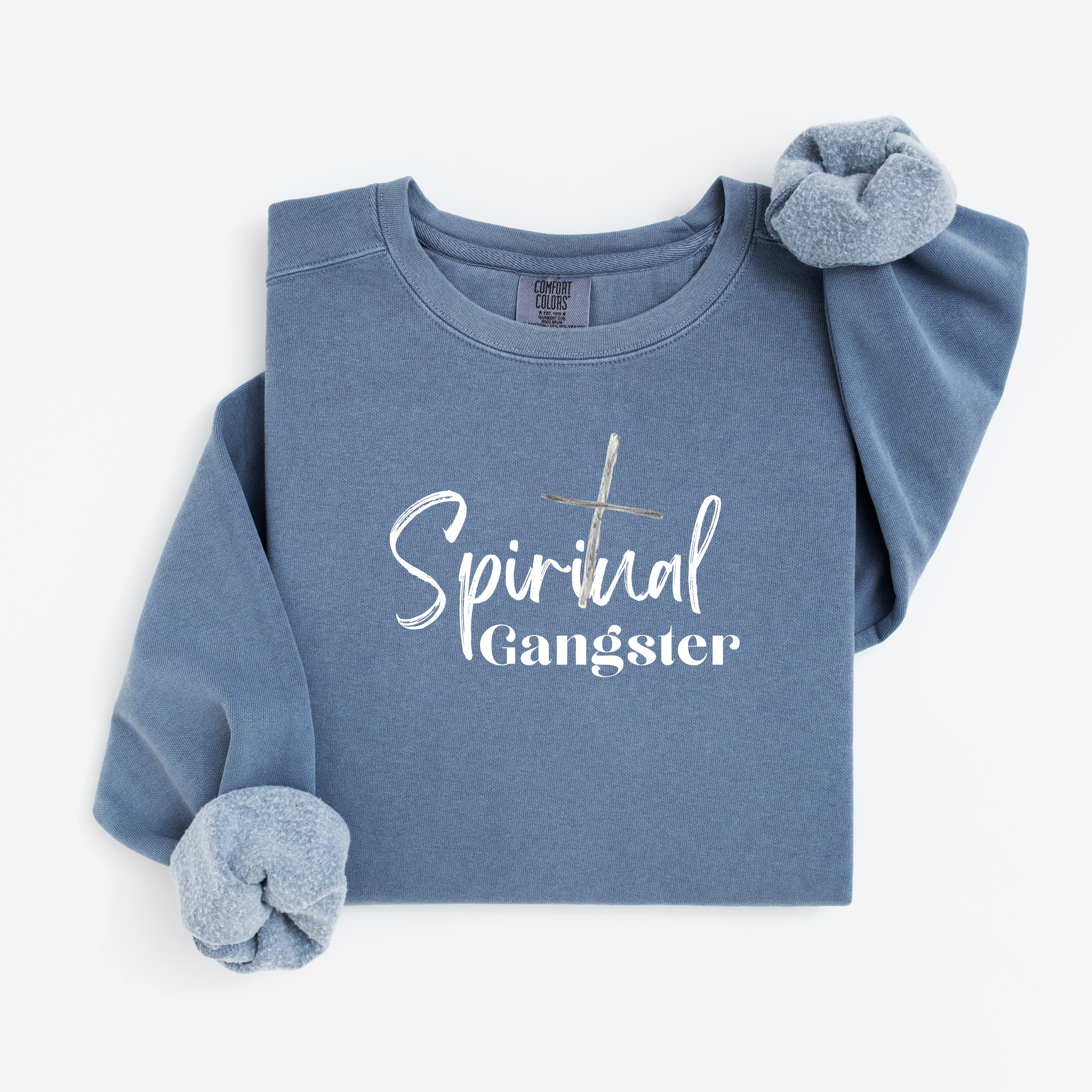 'SPIRITUAL GANGSTER' - Unisex Comfort Colors Sweatshirt