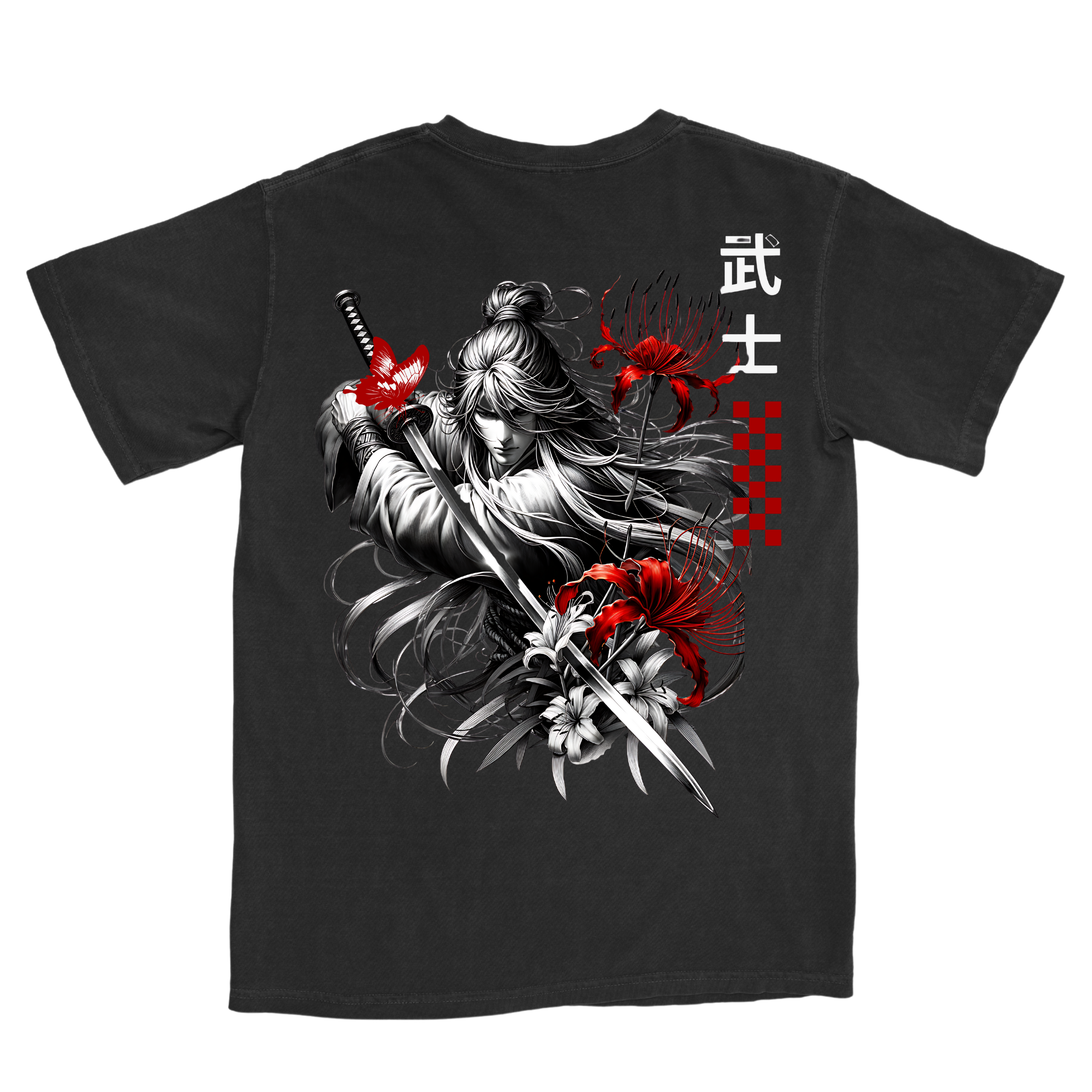 CRIMSON RONIN SAMURAI STREETWEAR GRAPHIC - Unisex T-Shirt by Comfort Colors