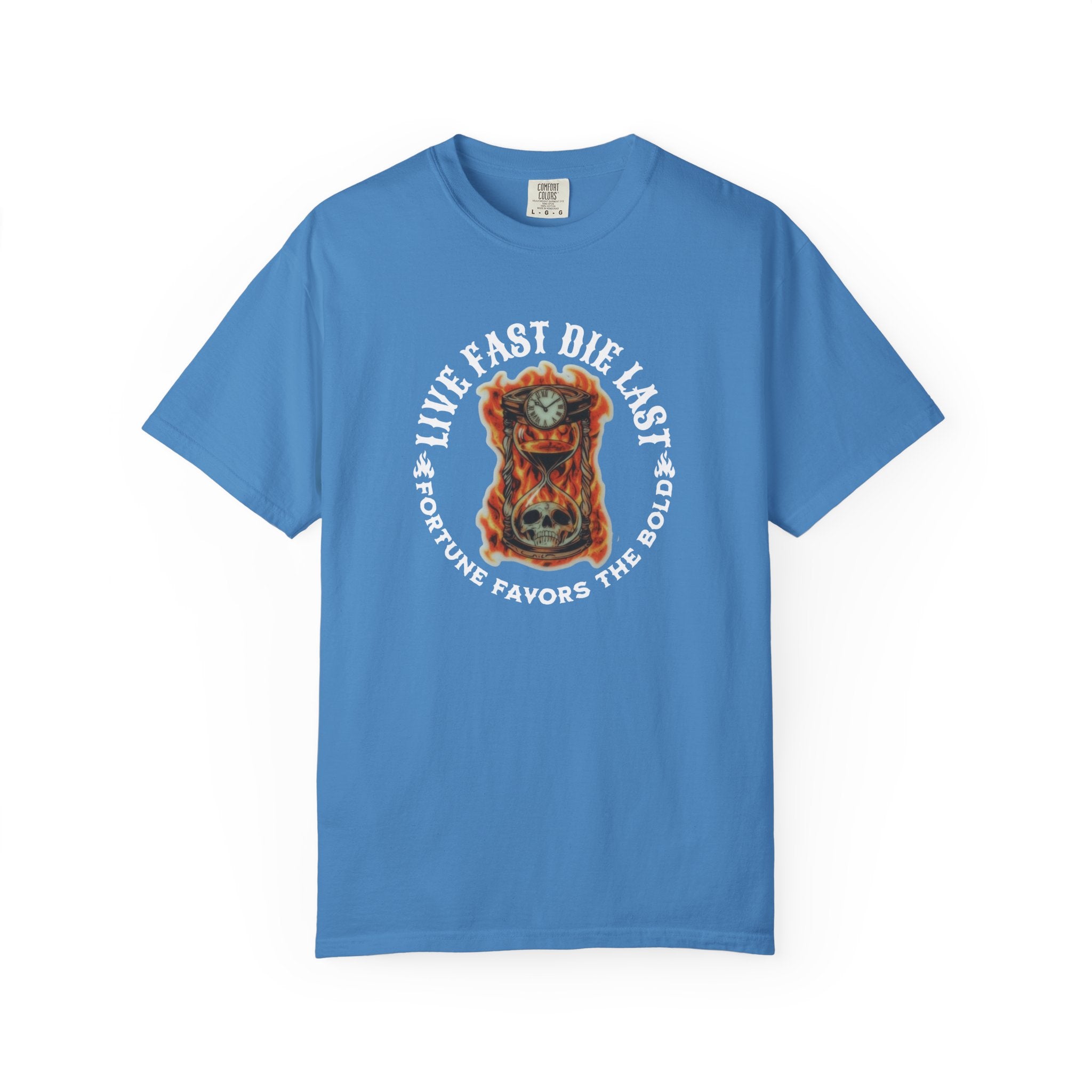 'LIVE FAST-DIE LAST-FORTUNE FAVORS THE BOLD' - Unisex T-Shirt