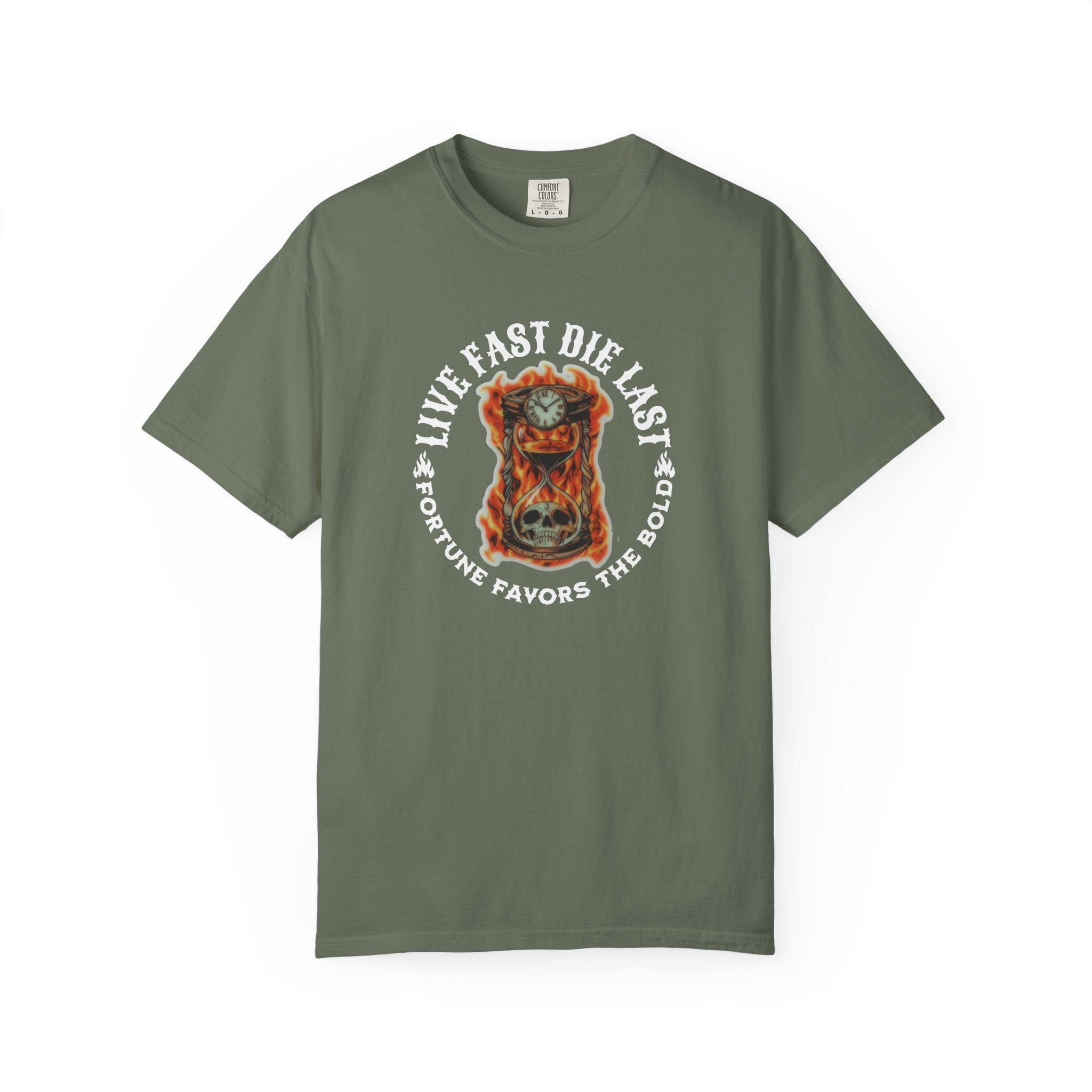 'LIVE FAST-DIE LAST-FORTUNE FAVORS THE BOLD' - Unisex T-Shirt