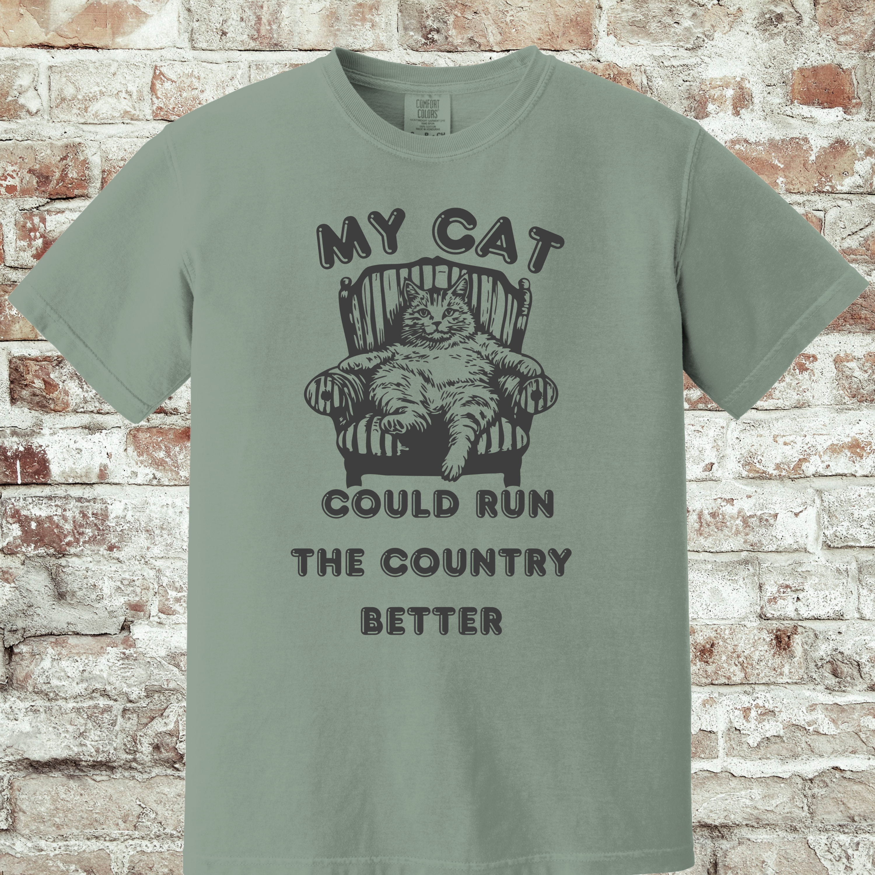 'MY CAT COULD RUN THE COUNTY BETTER' - Unisex T-Shirt